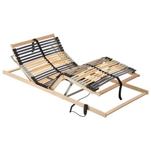 vidaXL Lamelu gultas pamatne Brūna 80 x 190 cm Cietais gobu koks