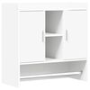 vidaXL Sienas plaukts Pie sienas Balts 80 x 36 x 80 cm