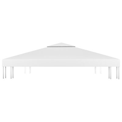 vidaXL nojumes jumta pārsegs, divdaļīgs, 310 g/m², 3x3 m, balts