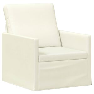 vidaXL Vienvietīgs dīvāns Krēmkrāsa 70 x 81 x 82 cm Korduroja audums