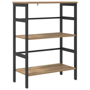 vidaXL Grāmatu plaukts 2 līmeņi 60 x 29,5 x 81 cm Inženierijas koks