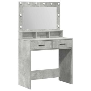 vidaXL Dressing galds Betona pelēks 79 x 41 x 135 cm Inženierijas koks