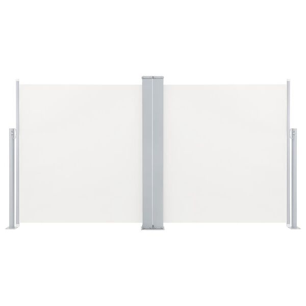 vidaXL izvelkams sānu aizslietnis, krēmkrāsa, 100x600 cm