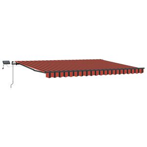 vidaXL Nolokāms markīze oranža un brūna 400 &times; 350 cm