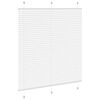 vidaXL kroku žalūzija balta 120x150 cm auduma platums 119,4 cm