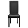 vidaXL virtuves krēsli, 4 gab., melna mākslīgā āda