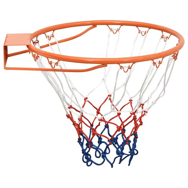 vidaXL basketbola grozs, oranžs, 39 cm, tērauds