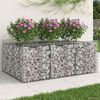 vidaXL Gabions pacelta gulta Sudraba 150 x 100 x 60 cm Cinkots tērauds