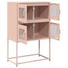 vidaXL Highboard Pink 68x39x107 cm Tērauds