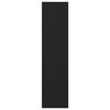 vidaXL Skapis Melns ozolkoks 30 x 50 x 200 cm Inženierijas koks