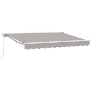 vidaXL Pārklājuma struktūra Gai&scaron;i pelēks 250 x 200 cm