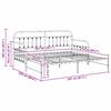 vidaXL Dienas gultas rāmis Balts 107 x 203 cm