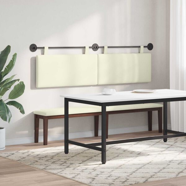 vidaXL Karājo&scaron;s galvgalis Krēmkrāsa 170 x 55 x 5 cm Korduroja audums