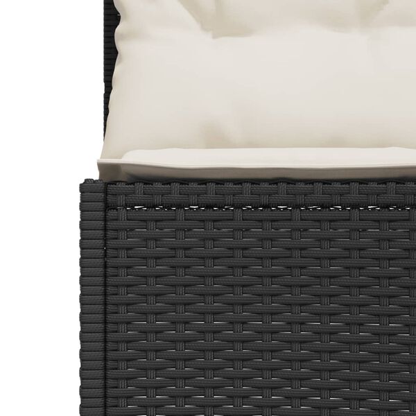 vidaXL dārza dīvāns ar matračiem, pusapaļ&scaron;, PE rotangpalmas pinums