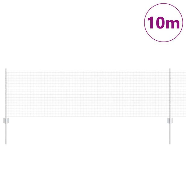 vidaXL Žogs ar stabu Sudraba 0,6 x 10 m Tērauds