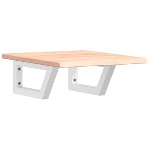 vidaXL izlietnes plaukts, stiprināms pie sienas, tērauds, ozola koks