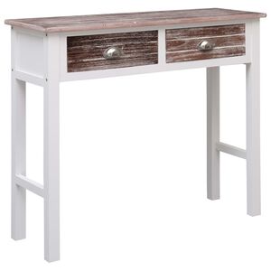 vidaXL konsoles galdiņ&scaron;, 90x30x77 cm, brūns koks