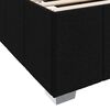vidaXL Gultas rāmis ar matraci Melna 120 x 200 cm audums