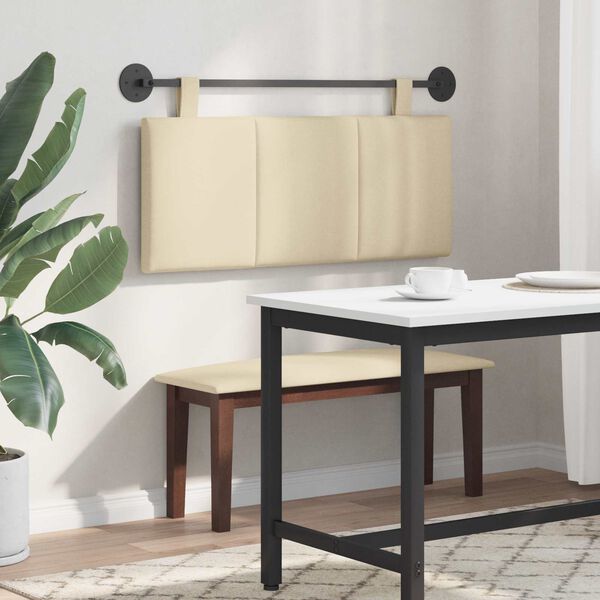 vidaXL Karājo&scaron;s galvgalis Krēmkrāsa 110 x 55 x 5 cm audums