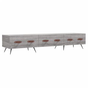 vidaXL TV skapītis, pelēka ozolkoka, 150x36x30 cm, inženierijas koks