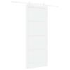 vidaXL Slīdo&scaron;ās durvis 93 x 232 cm Inženierijas koks Balts