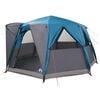 vidaXL Kabiniets telts 6-personām ar jumtu Zila 425 x 396 x 222 cm