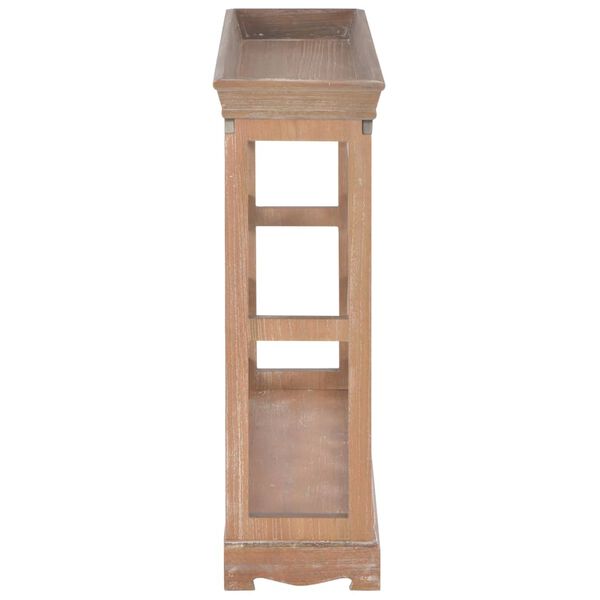 vidaXL vīna pudeļu plaukts, 70x22,5x70,5 cm, brūns MDF