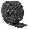 vidaXL Gumijas granulu rullis Melns 1000 x 12 x 1 cm Gumija