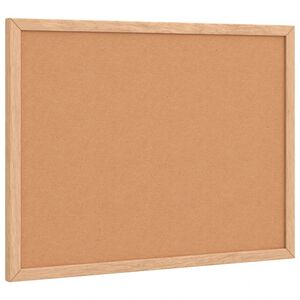 vidaXL Korķa dēlis ar masīvkoka priedes rāmi 40x30 cm
