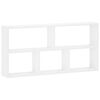 vidaXL Sienas plaukts Balts 102 x 17 x 50 cm Inženierijas koks