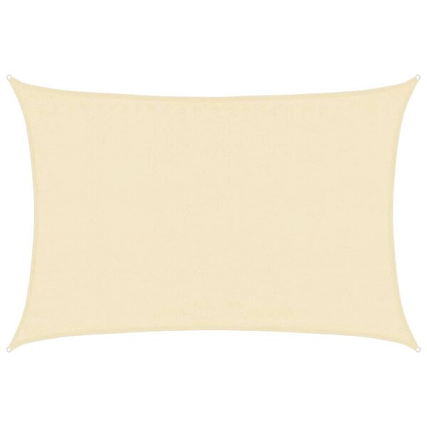 vidaXL saulessargs, 160 g/m², krēmkrāsas, 3,5x4,5 m, HDPE