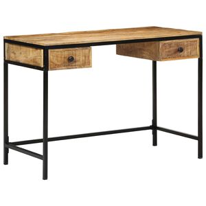 vidaXL Rakstāmgalds Brūna 105 x 50 x 75 cm Ciets mango koks un metāls