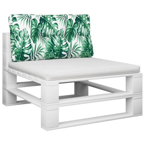 vidaXL pale&scaron;u dīvāna matracis, lapu apdruka, 70x40x12 cm