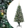 vidaXL Mākslīgā Ziemassvētku eglīte su 150 LED ar statīvu Zaļa 150 cm