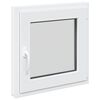 vidaXL Pagraba logs RISOR 50 x 50 cm PVC un stikls Balts