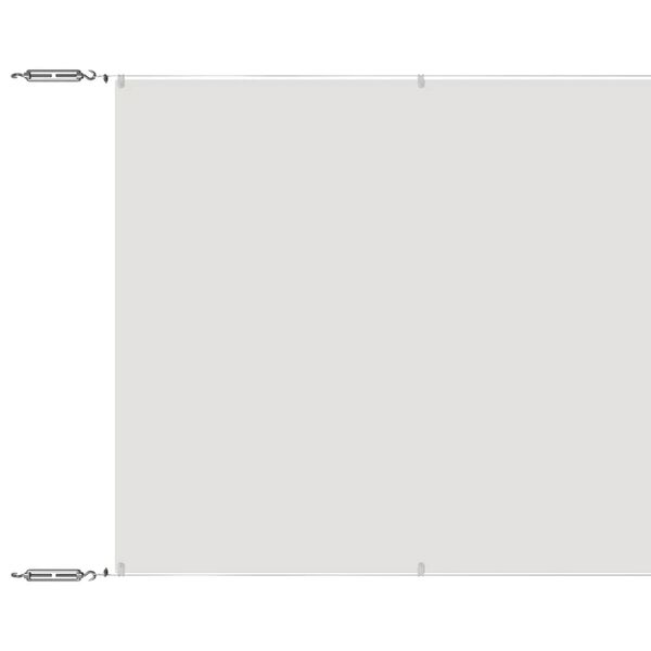 vidaXL vertikāla markīze, balta, 60x600 cm, Oksfordas audums