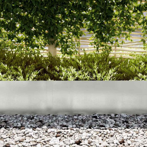 vidaXL Zāliena Apmale 50 pcs Sudraba 100 x 0.05 x 20 cm