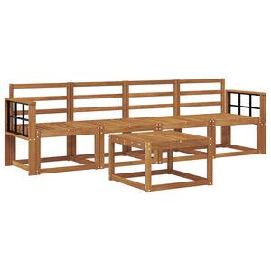 vidaXL Āra dīvānu komplekts 5 pcs Dabiska