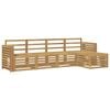 vidaXL Āra dīvānu komplekts 5 pcs Balts 257 x 122,5 x 73 cm