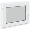 vidaXL Pagraba logs RISOR 90 x 50 cm PVC un stikls Balts
