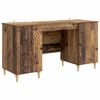 vidaXL Galds ar plauktu Vecs koks 142,5 x 50 x 75 cm Inženierijas koks
