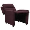 vidaXL atpūtas krēsls, atgāžams, violets audums