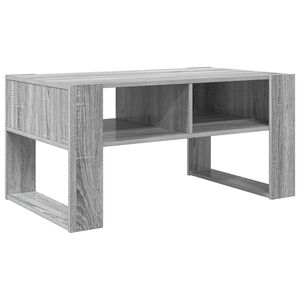 vidaXL Kafijas galdiņ&scaron; Pelēks Sonoma 92 x 53 x 45 cm Inženierijas koks