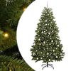 vidaXL Mākslīgā Ziemassvētku eglīte 210 cm 300 LED Silti balts Zaļa