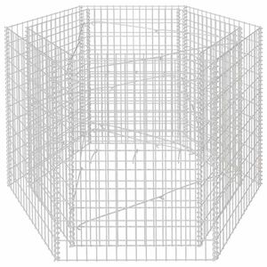 vidaXL gabions, augstā puķu kaste, 160x140x100 cm, se&scaron;stūrveida