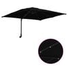 vidaXL Dārza parasols Melna 248.5 x 247.5 x 160 cm audums