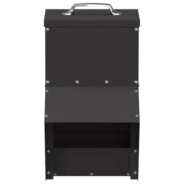 vidaXL Vistas barotava Melna 20 x 25 x 35 cm Auksti velmēts tērauds