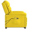 vidaXL masāžas krēsls, paceļams, gai&scaron;i dzeltens audums