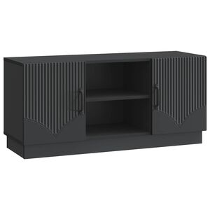 vidaXL Televizora skapī&scaron;a 102 x 34,5 x 47 cm Melns Inženierijas koks