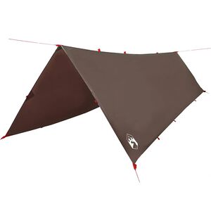 vidaXL kempinga tents, brūna, 506x306 cm, ūdensizturīga